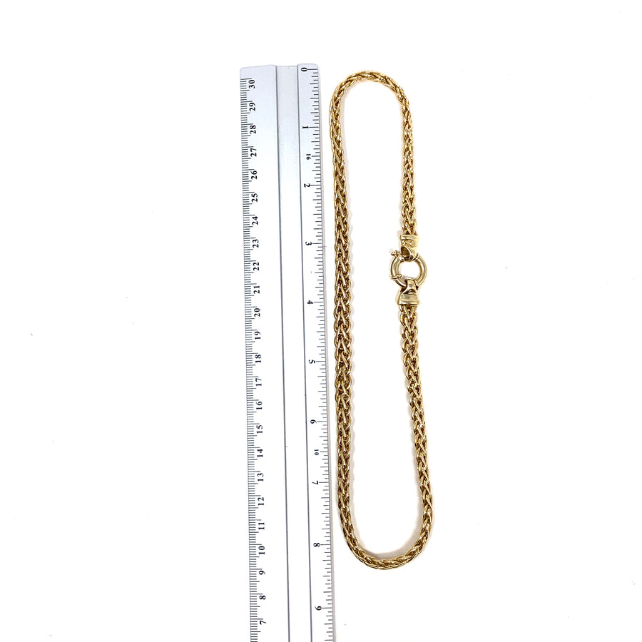 9ct Yellow Gold Plaited Choker (16")