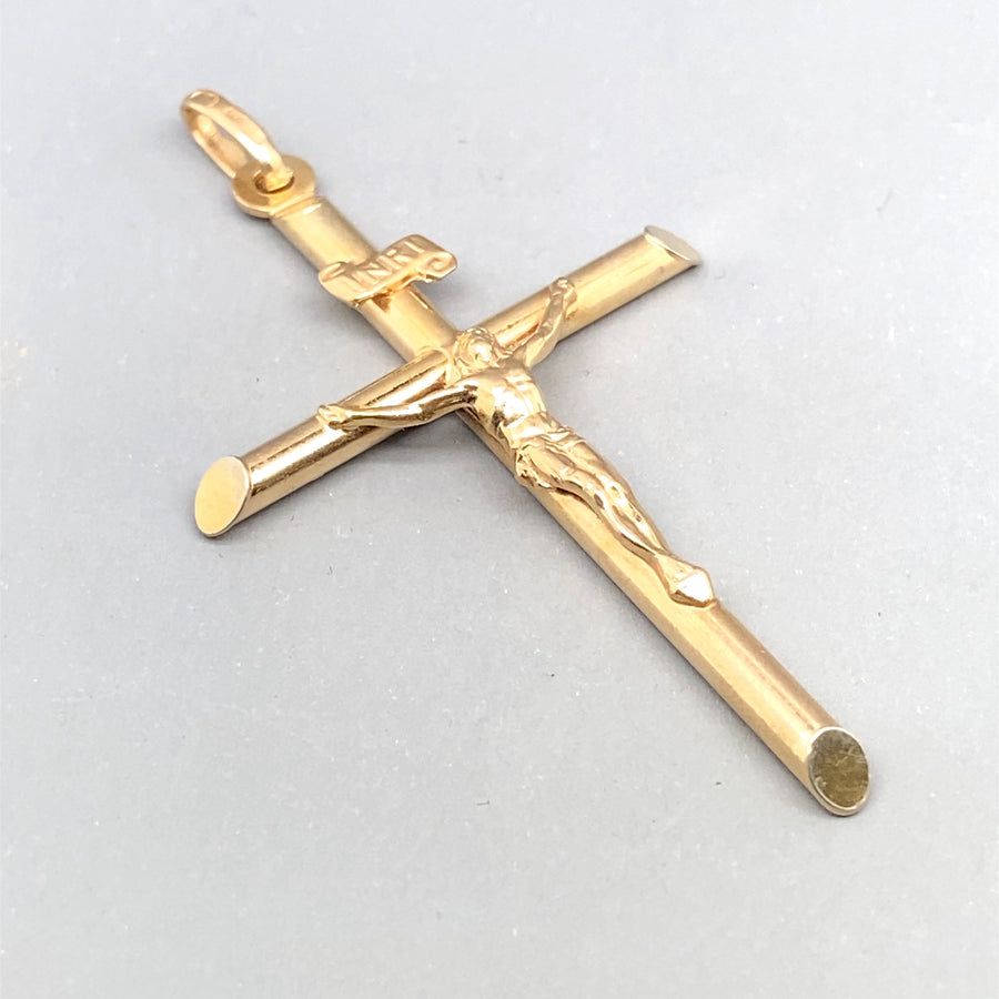 9ct Yellow Gold Crucifix Pendant