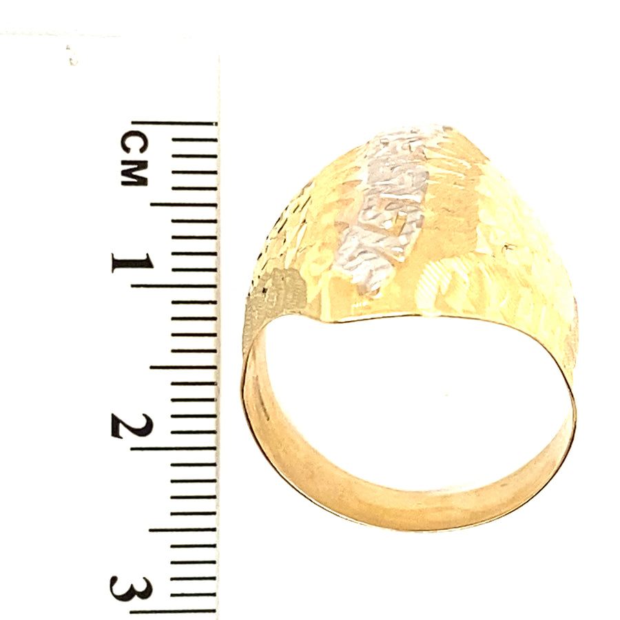 14ct Bi-Colour Fancy Ring (NEW!) - Size S