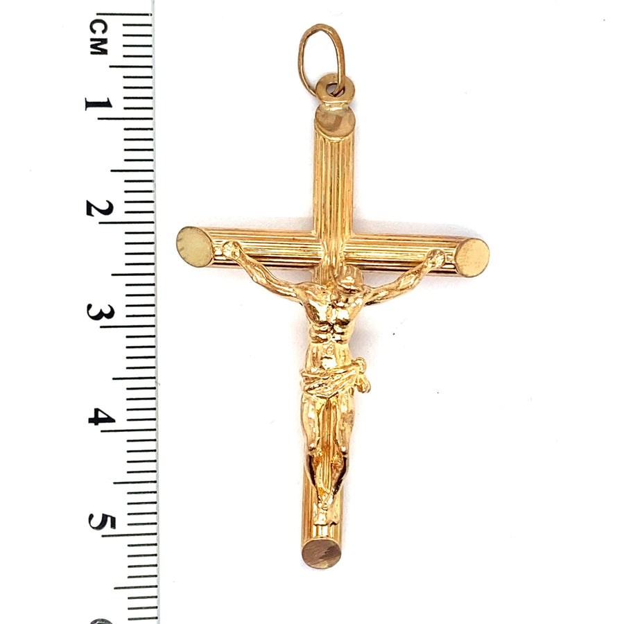 9ct Yellow Gold Crucifix pendent
