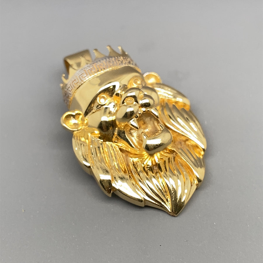 14ct Yellow Gold Lion Head Pendant