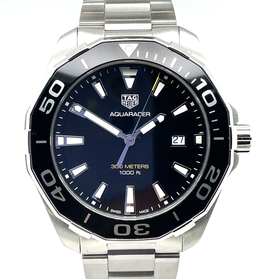 Pre-Owned Stainless Steel Aquaracer Tag Heuer Watch (Gents)