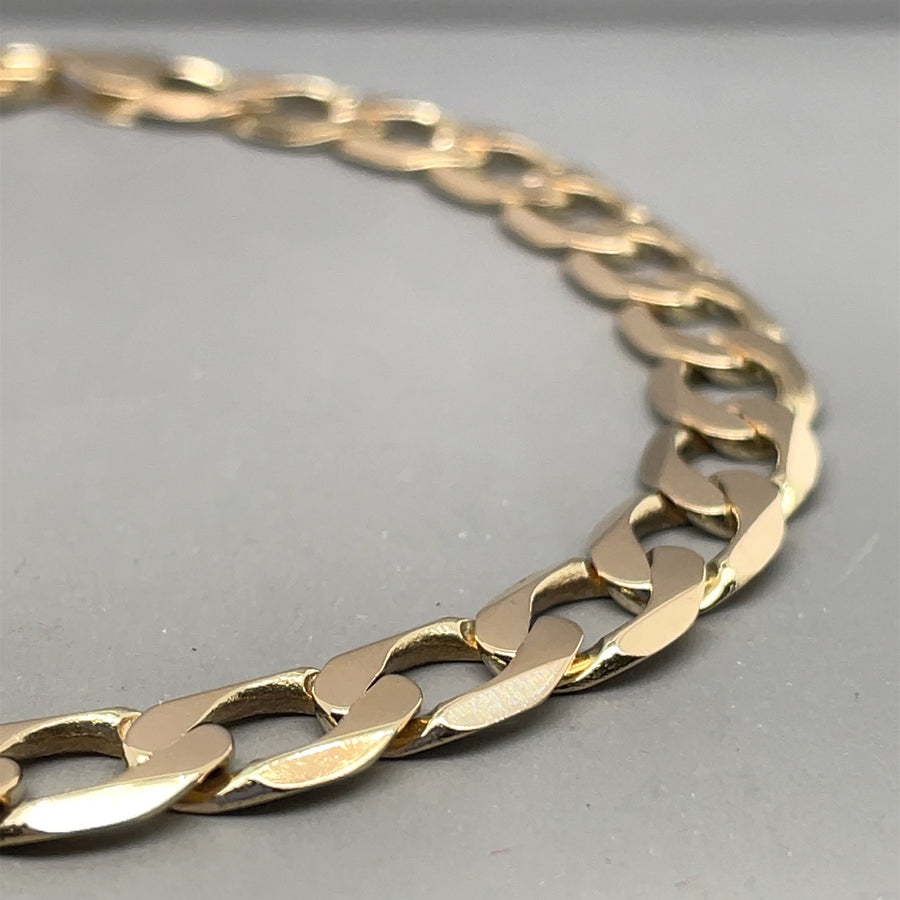 9ct Yellow Gold Curb Bracelet