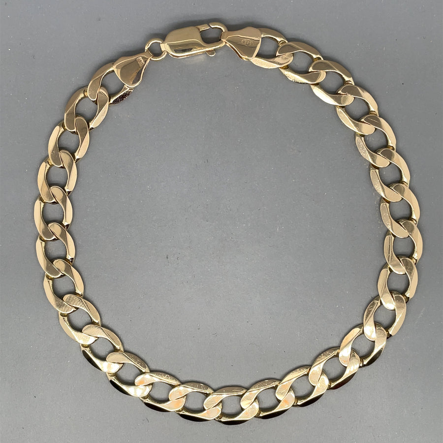 9ct Yellow Gold Curb Bracelet