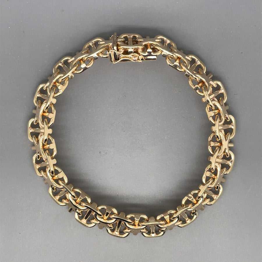 9ct Yellow Gold Fancy Link Bracelet