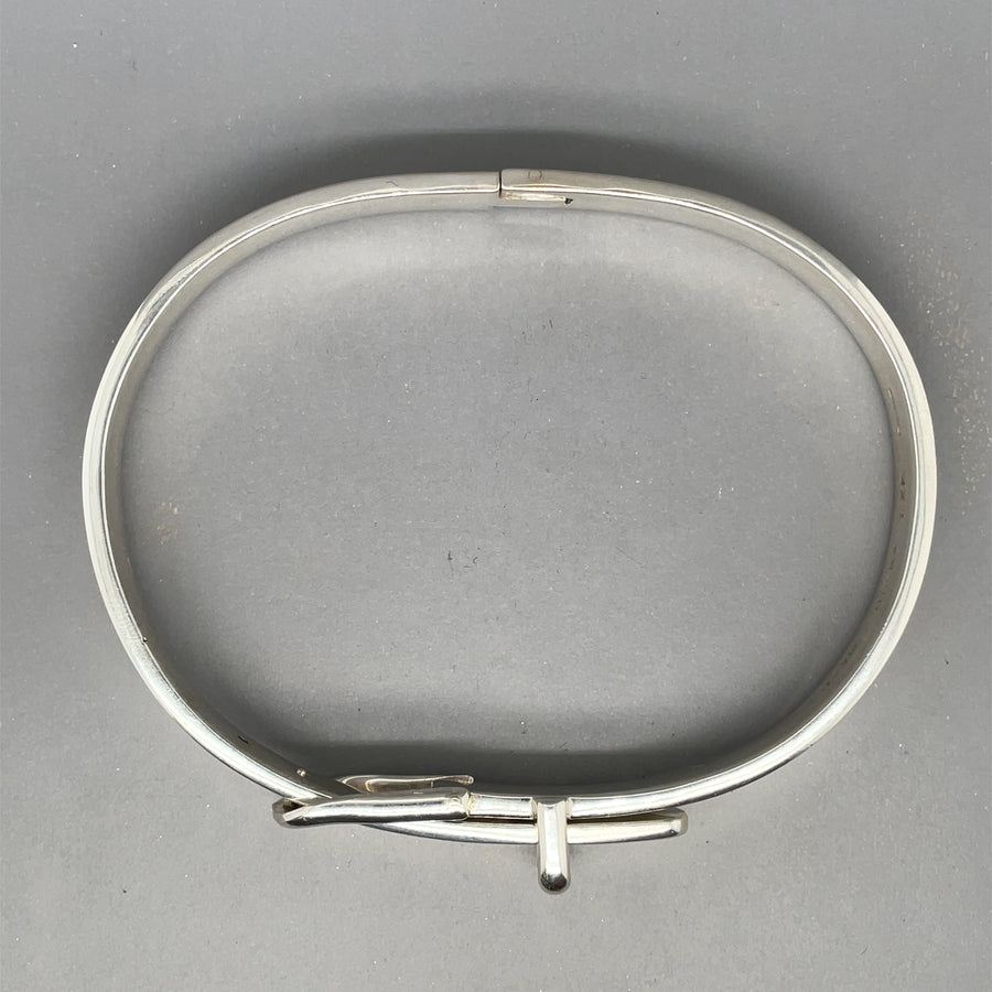 Sterling Silver Adjustable Buckle Bangle