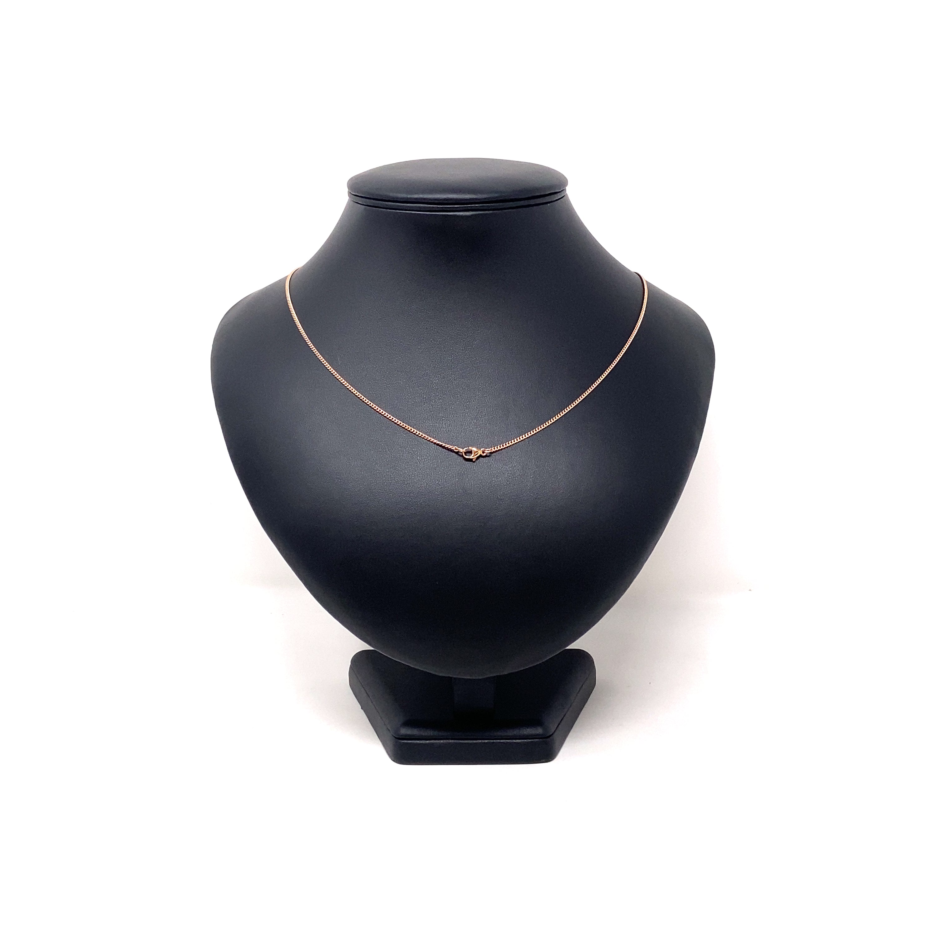 9ct Rose Gold Fine Curb Chain (20