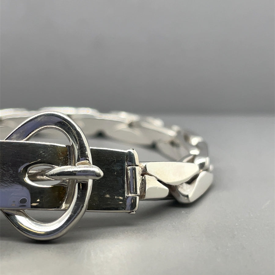 Sterling Silver Buckle Bracelet