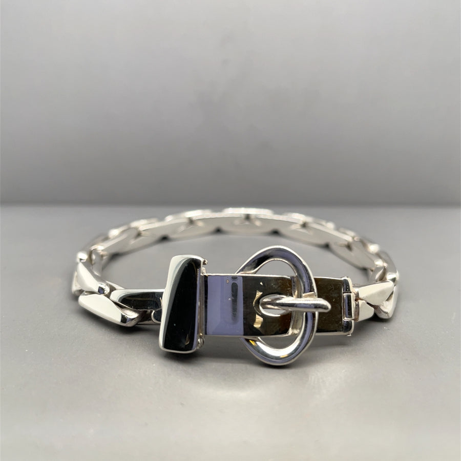 Sterling Silver Buckle Bracelet