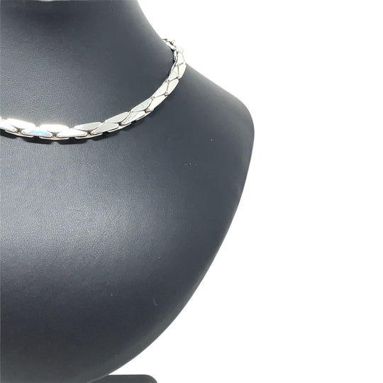 Sterling Silver Fancy Link Chain (15")