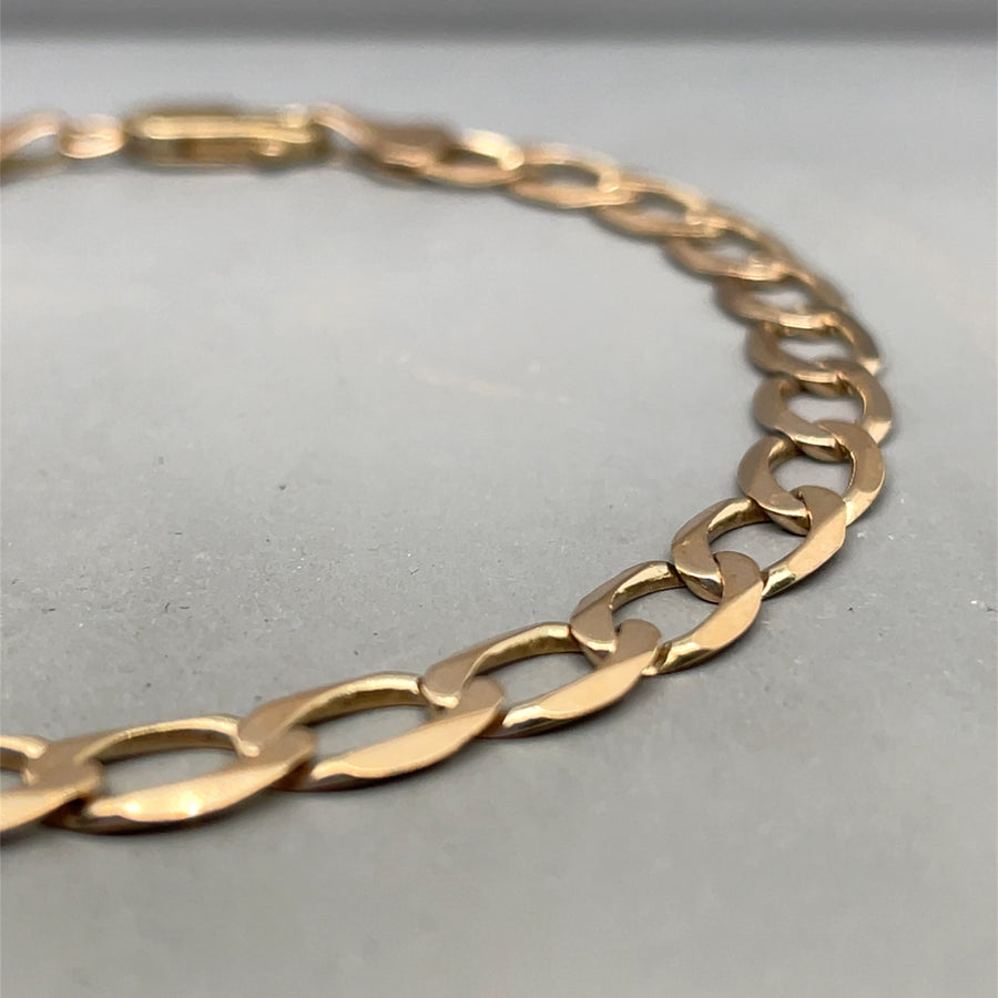 9ct Yellow Gold Curb Bracelet