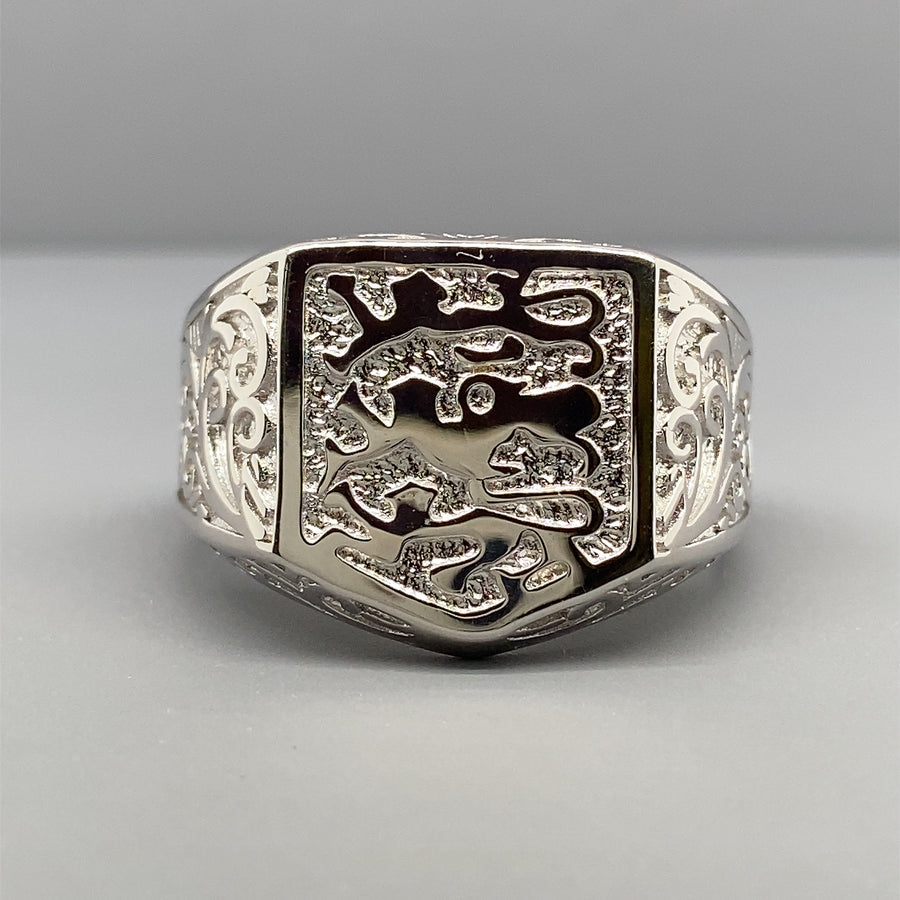 Sterling Silver Three Lions Ring - Size U (NEW!)