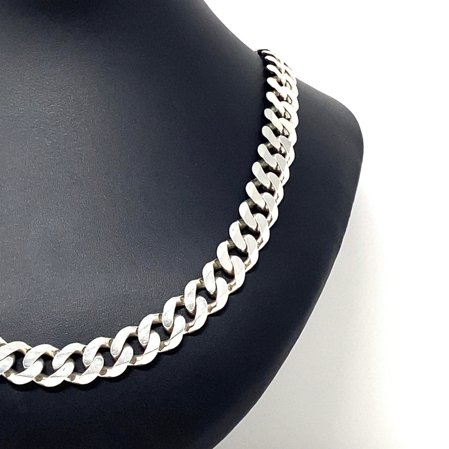 Sterling Silver Heavy Curb Chain (26")