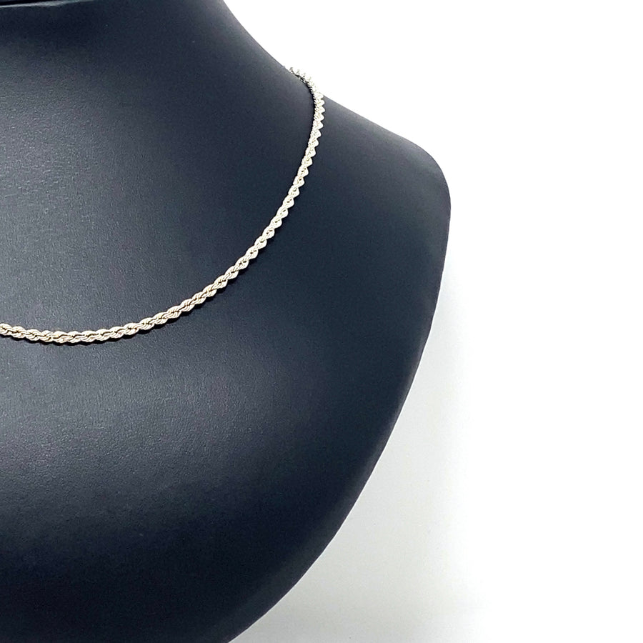 Sterling Silver Twist Chain (18")