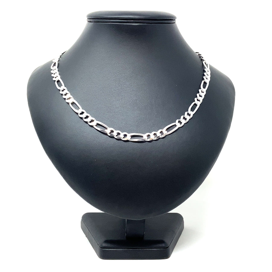 Sterling Silver Figaro Chain (19") (NEW!)