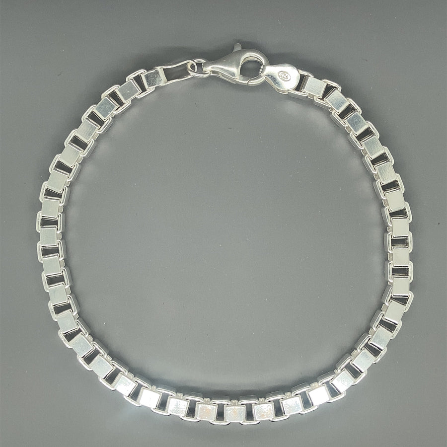 Sterling Silver Box Bracelet (NEW!)