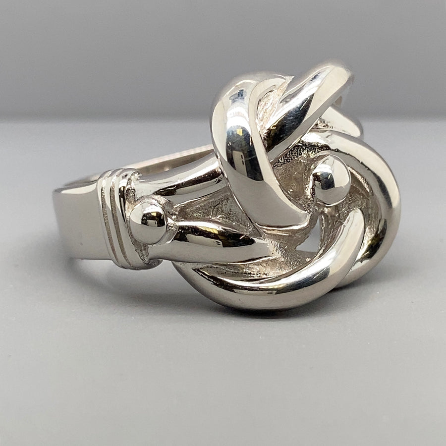 Sterling Silver Plain Knot Ring - Size Y (NEW!)