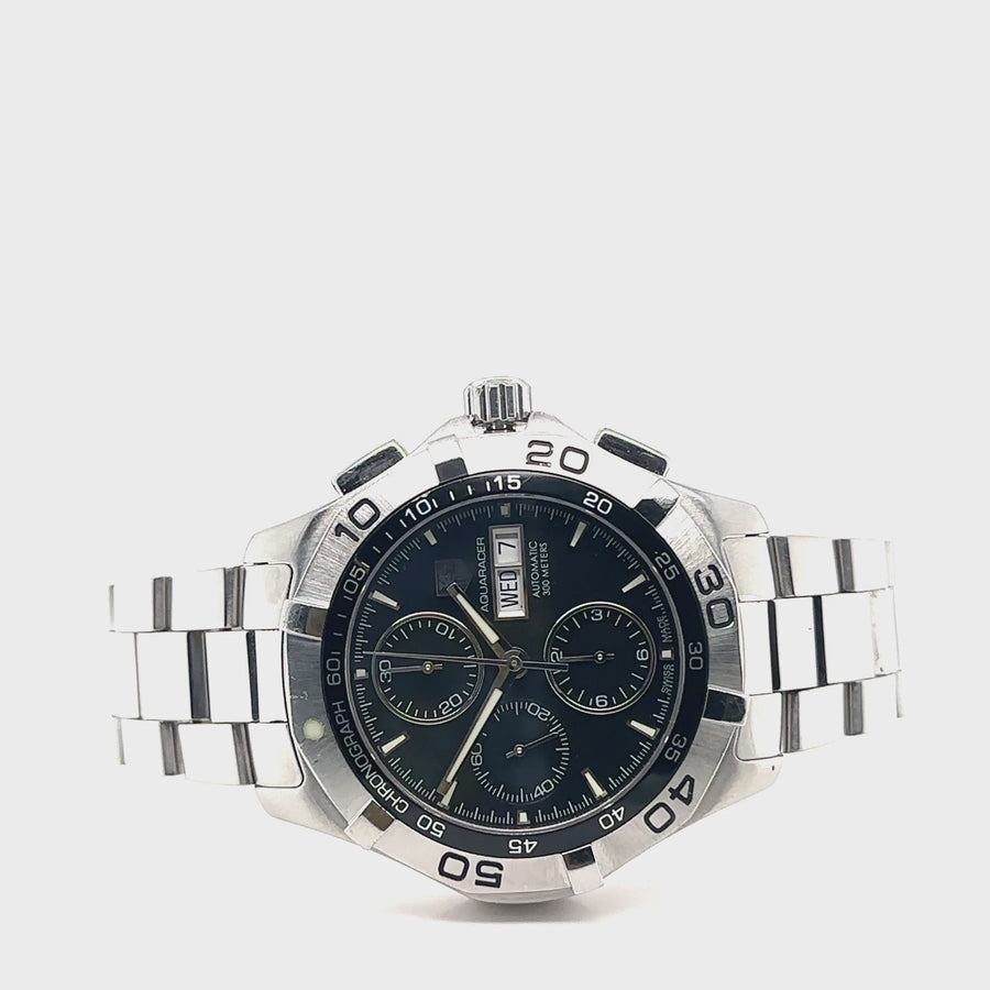 Pre-Owned Stainless Steel Tag Heuer Aquaracer Watch (Gents)
