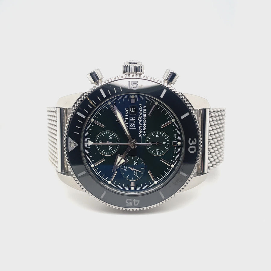 Pre-Owned Stainless Steel Superocean Breitling Watch (Gents)