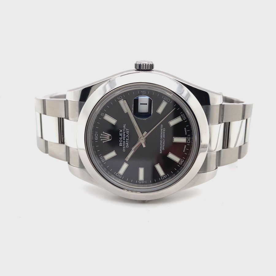 Pre-Owned Stainless Steel Oyster Datejust II Rolex (Gents)