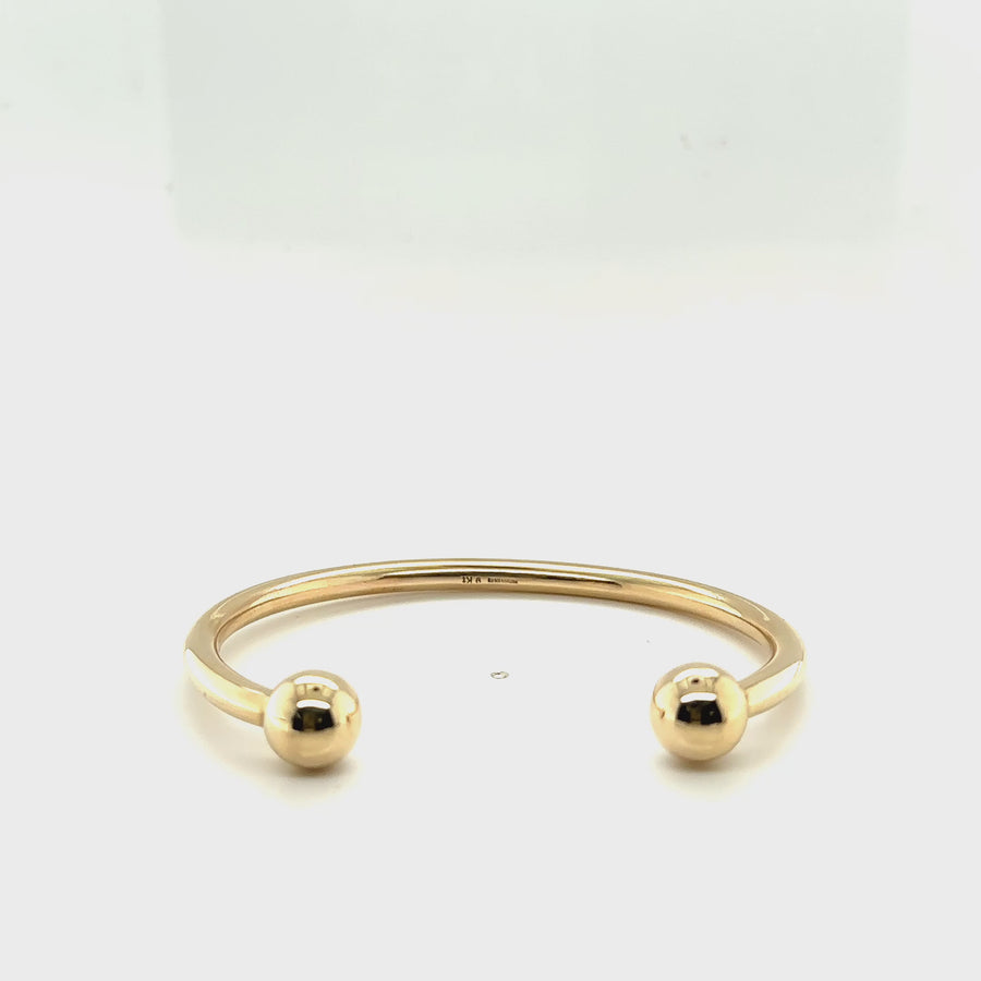 9ct Yellow Gold Torque Bangle