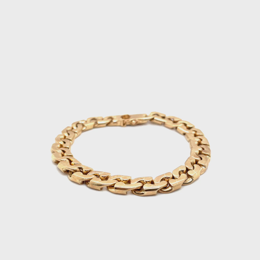 9ct Yellow Gold Fancy Link Bracelet