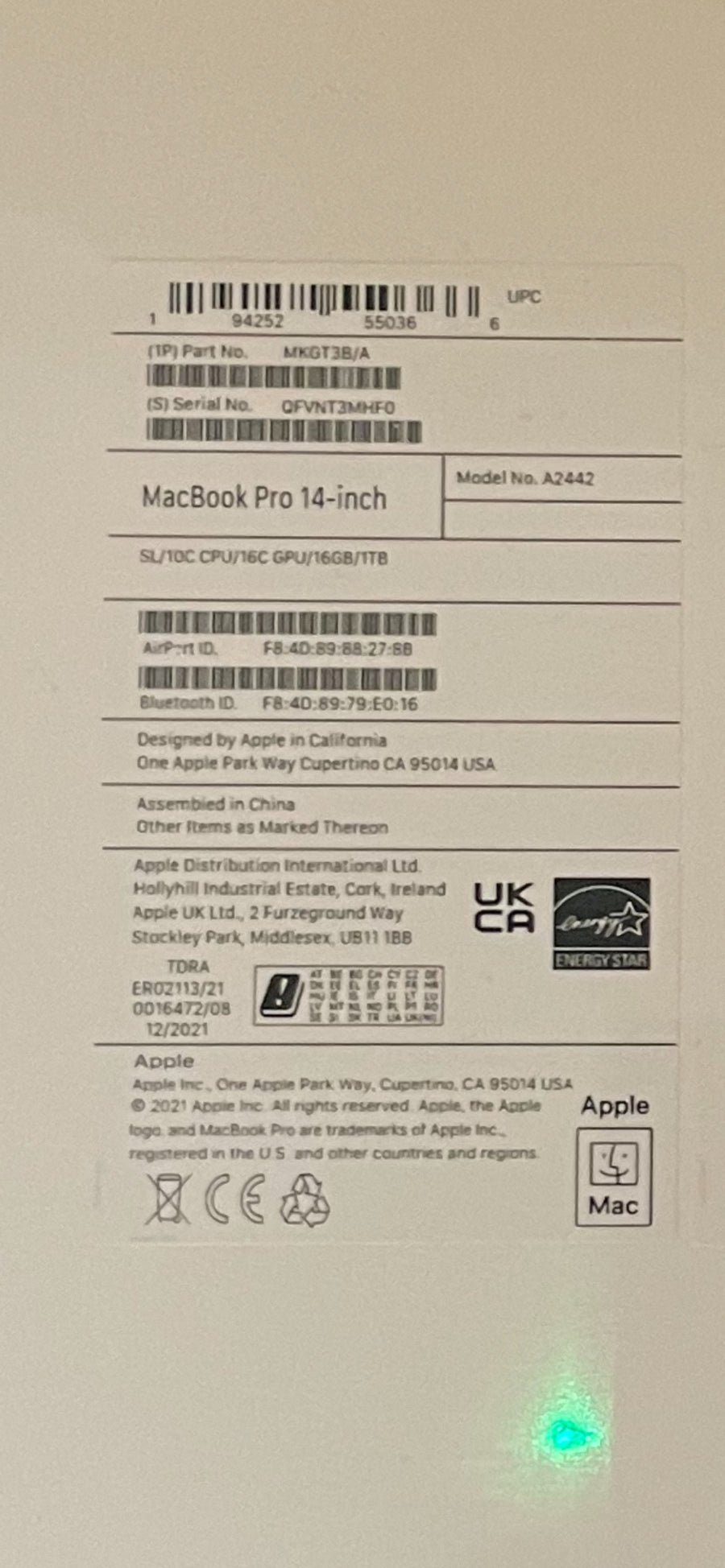 Brand New Unopened Apple MacBook Pro 14-inch (2021)