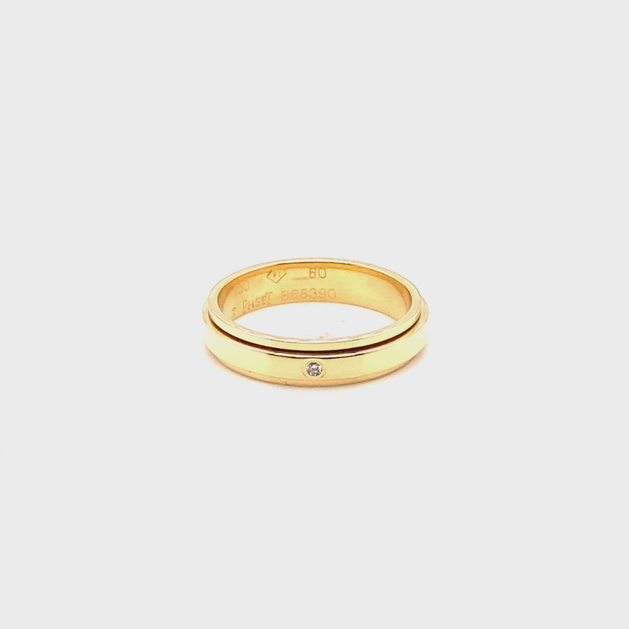 18ct Yellow Gold Piaget Possession Diamond Wedding Ring - Size S