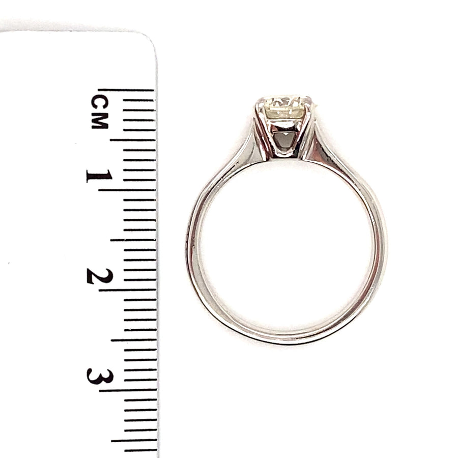 Platinum Single Stone Diamond Ring (c. 1.10ct) - Size N 1/2