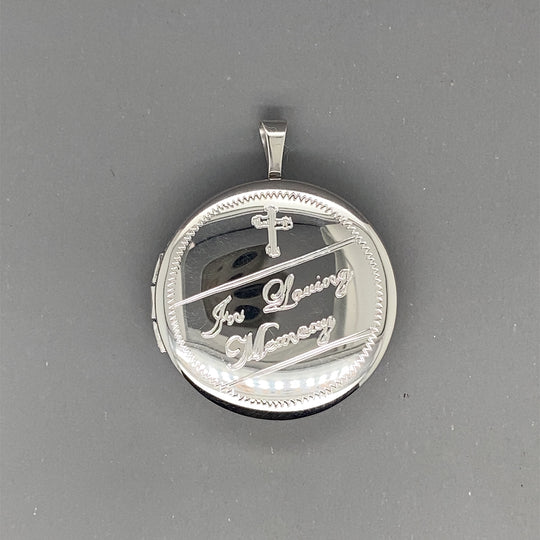 Sterling Silver Cremation Locket Pendant (NEW!)