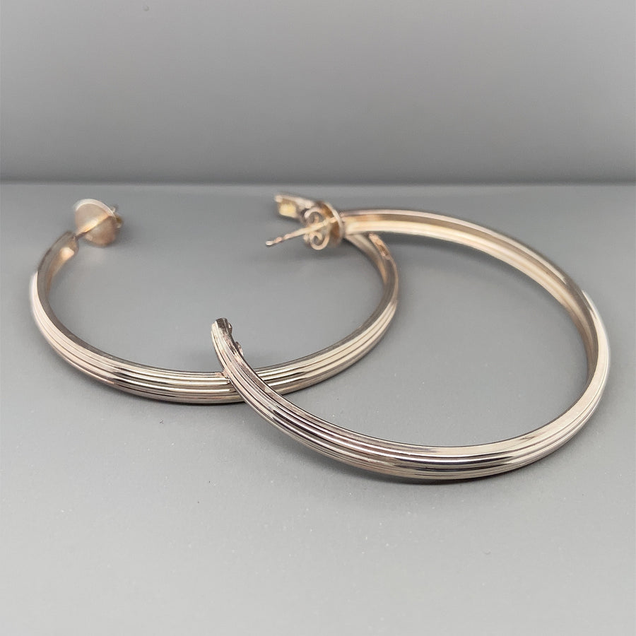 Sterling Silver Theo Fennell Alias Slave Hoop Earrings