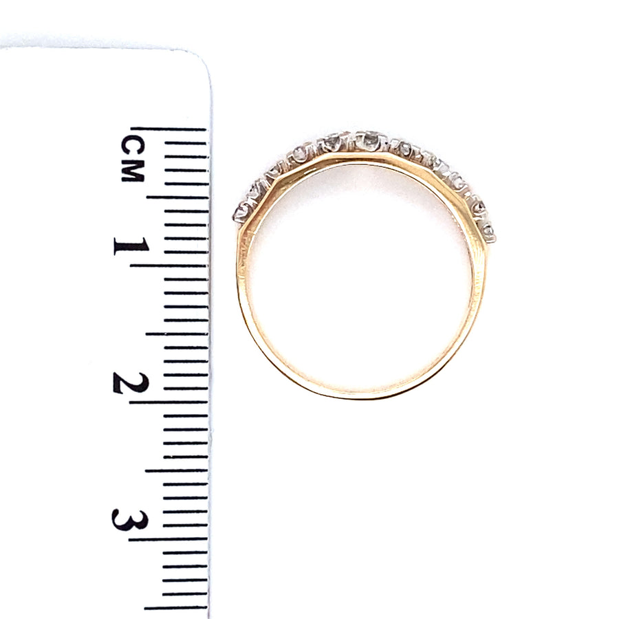 18ct Yellow Gold Diamond Ring (c. 0.25ct) - Size K 1/2