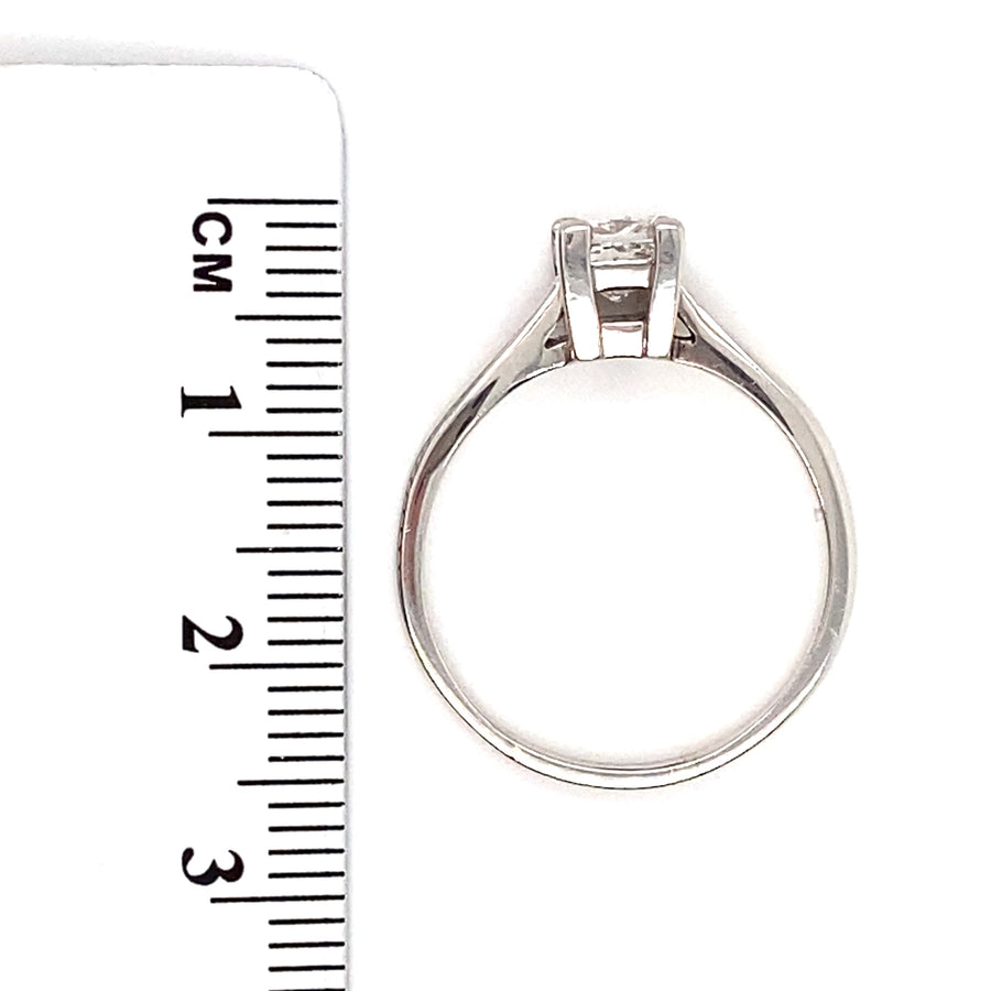 Platinum Single Stone Diamond Ring (c. 0.50ct) - Size N