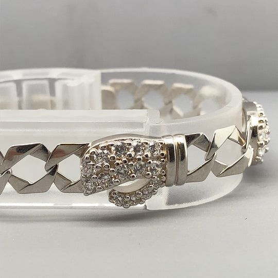 Sterling Silver Boxing Glove Baby Bracelet (6")