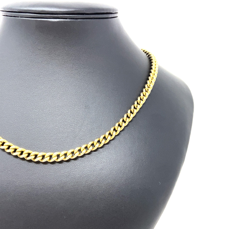 9ct Yellow Gold Curb Chain (18")