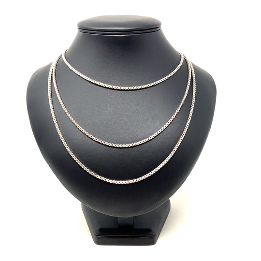 Sterling Silver Graduated Chain (34")