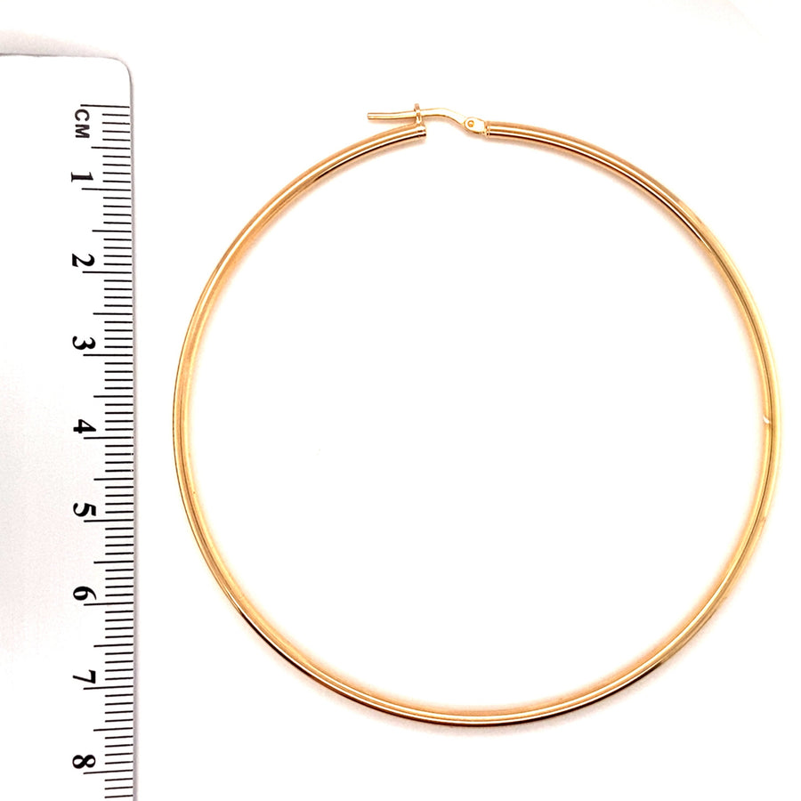 14ct Gold Plated Sterling Silver Large Hoop Earring (NEW!)