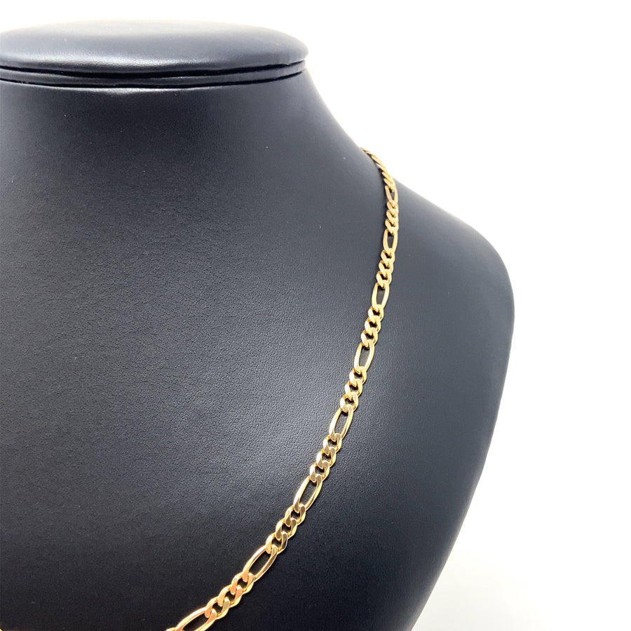 9ct Yellow Gold Figaro Chain (30")