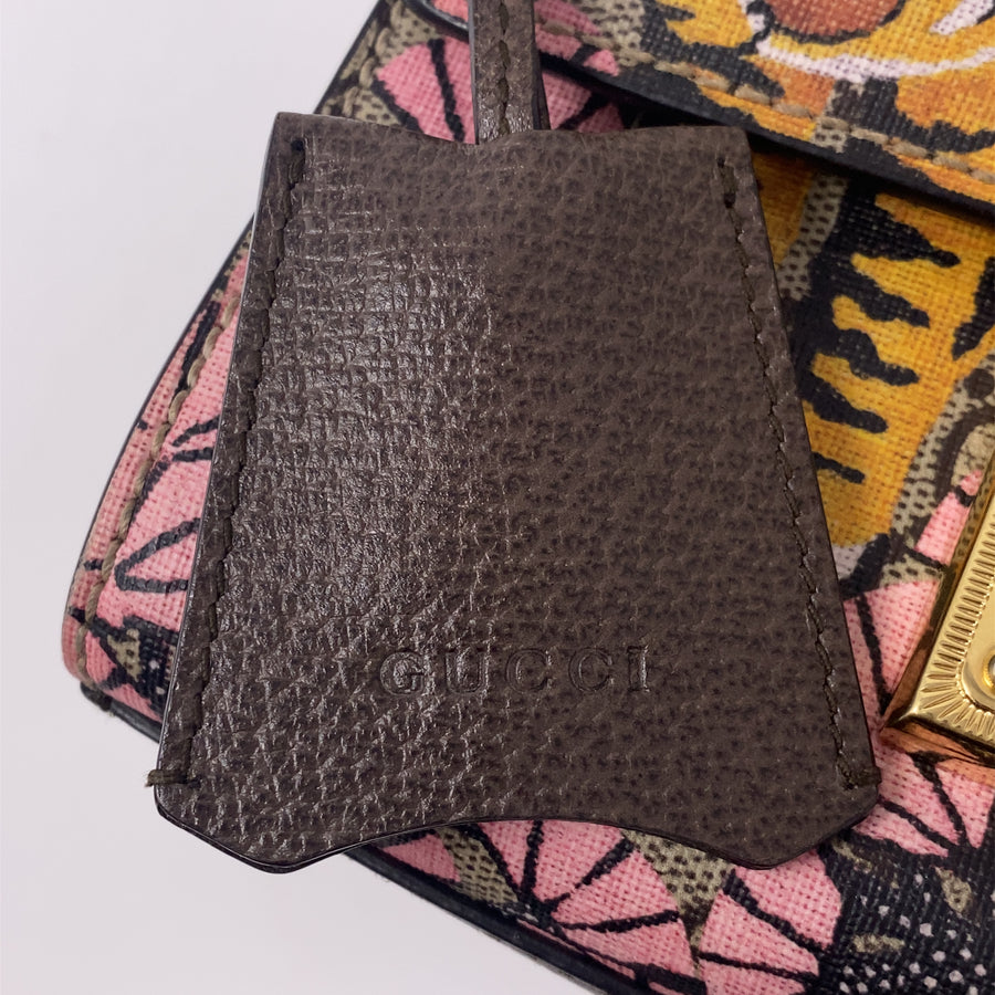 Pre-Owned Gucci Padlock Bengal GG Supreme Canvas Shoulder Bag
