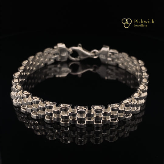 Sterling Silver Fancy Link Bracelet (NEW!)