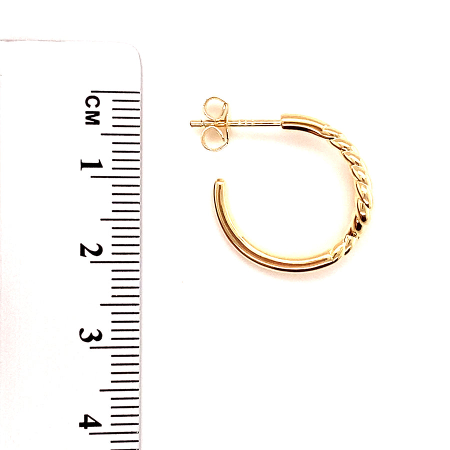 18ct Gold Plated Sterling Silver Small Hoop Earrings (NEW!)