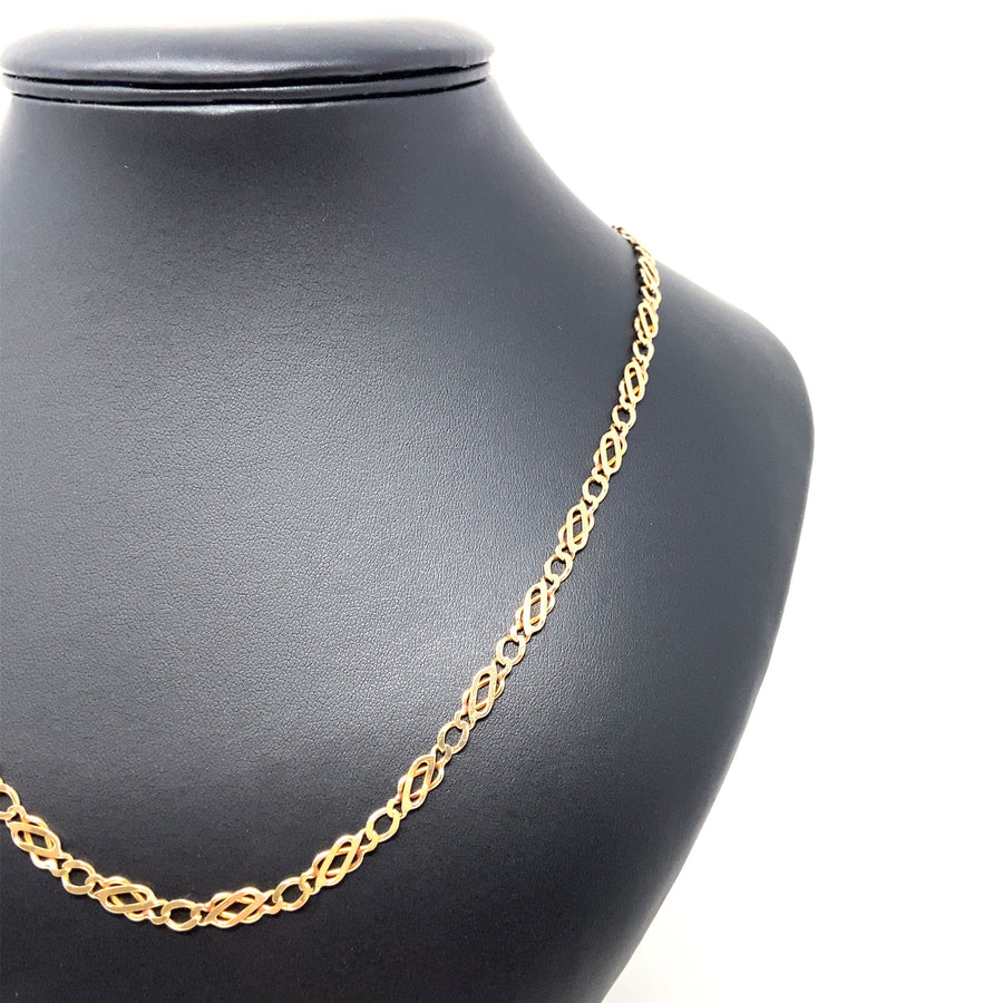 9ct Yellow Gold Celtic Link Chain (20")
