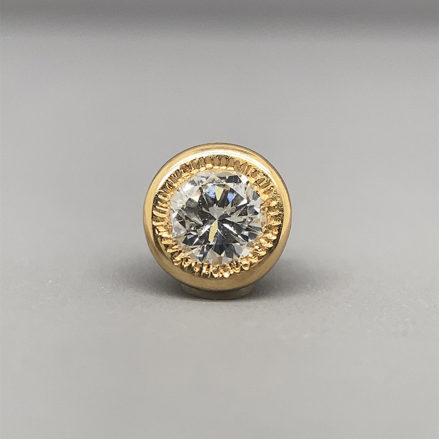 18ct Yellow Gold Single Stone Diamond Pendant (c. 0.35ct) - NEW!
