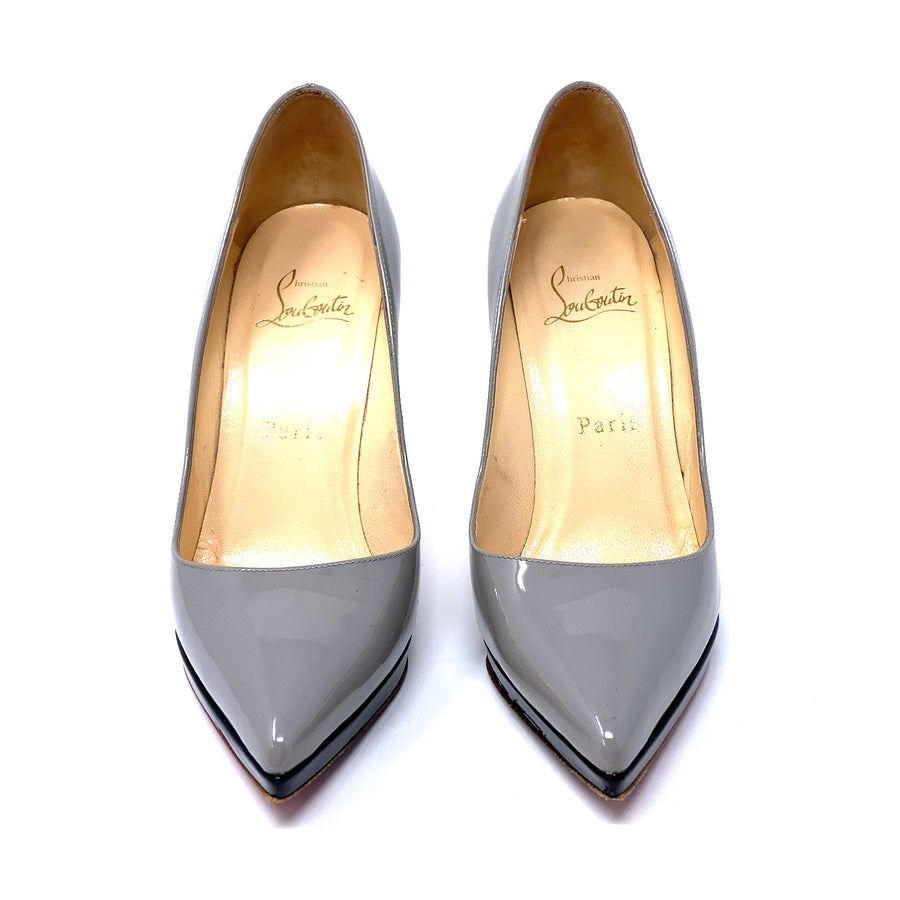 Pre-Owned Christian Louboutin Greige Pigalle Stiletto Heels - UK Size 2 1/2 (EU 35.5)