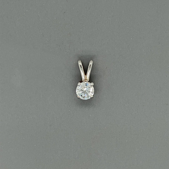 9ct White Gold Diamond Pendant (c. 0.45ct)