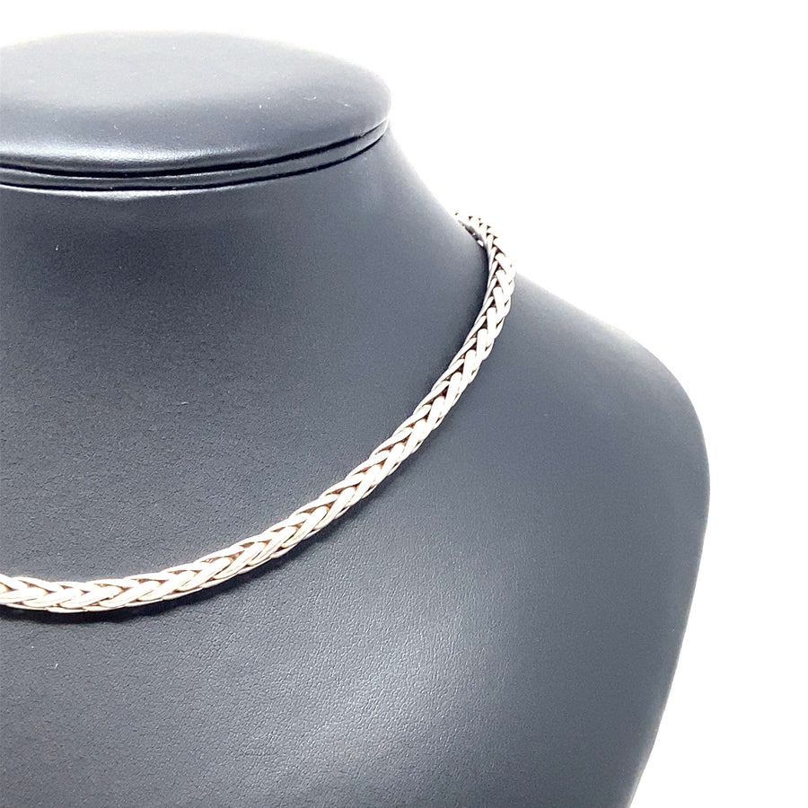 Sterling Silver Wheat Link Chunky Chain (16")