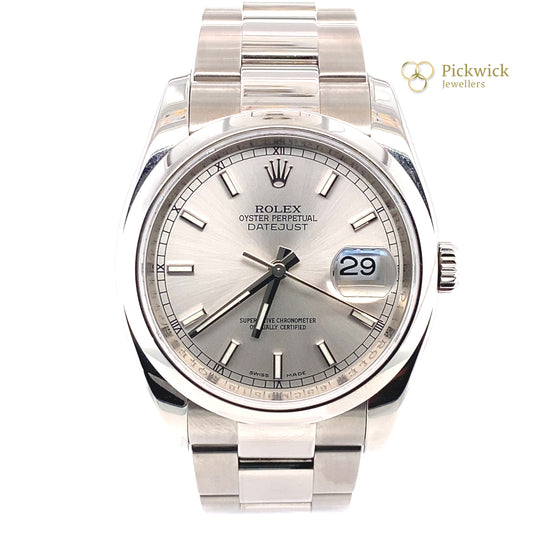Pre-Owned Stainless Steel Datejust Rolex (Gents)