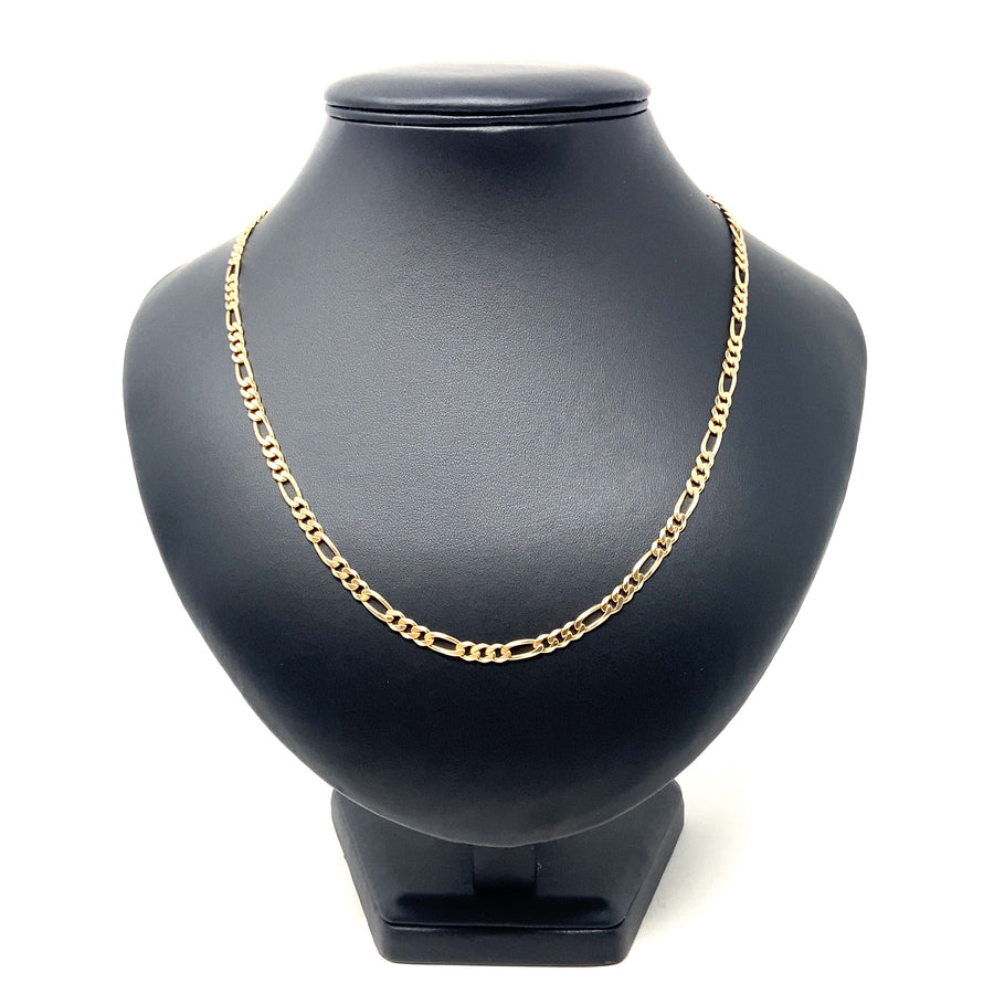 9ct Yellow Gold Figaro Chain (30")